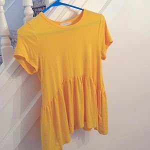 Yellow tee